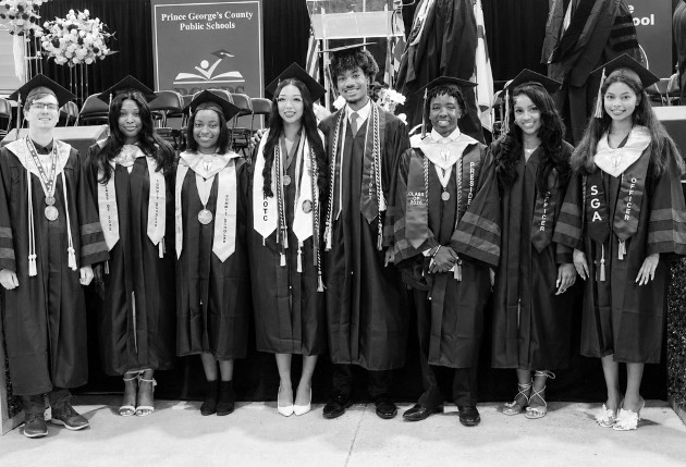 Bowie High School NJROTC Graduation 2026 Photo courtesy Bowie High School NJROTC On May 28, 2026, the Bowie High School NJROTC Battalion attended the Bowie High School Class of 2026 Graduation Ceremony. The ceremony was opened by the Bowie High School NJROTC Color Guard with the presentation of the colors, commanded by C/SA Derrick Ateawung. The graduation ceremony celebrated the accomplishments of the Class of 2026 as students, families, faculty, and community members gathered for the occasion. The Bowie High School Choir and Band also performed during the ceremony. The event marked an important milestone for the graduating seniors as they concluded their high school careers and prepared for their future. —PAO C/SA Henderson